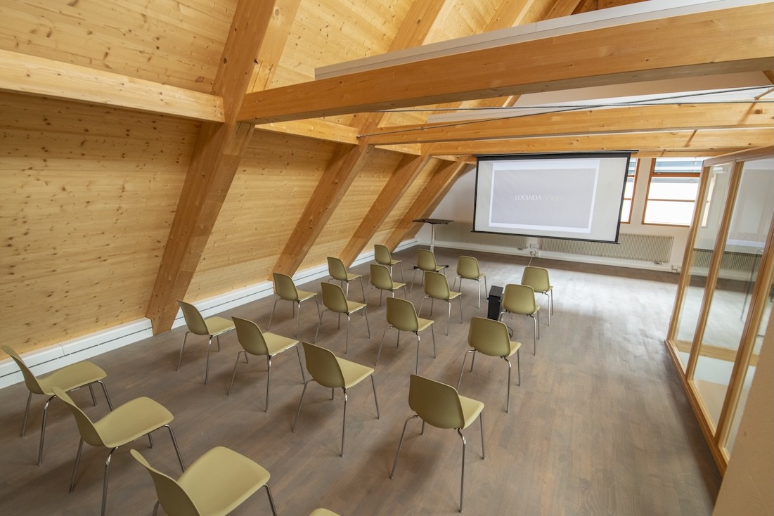 Dachschrägi im Scherzhaus in Seminarbestuhlung